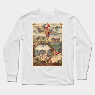 Chemins de Fer P.L.M. France Vintage Poster 1890 Long Sleeve T-Shirt